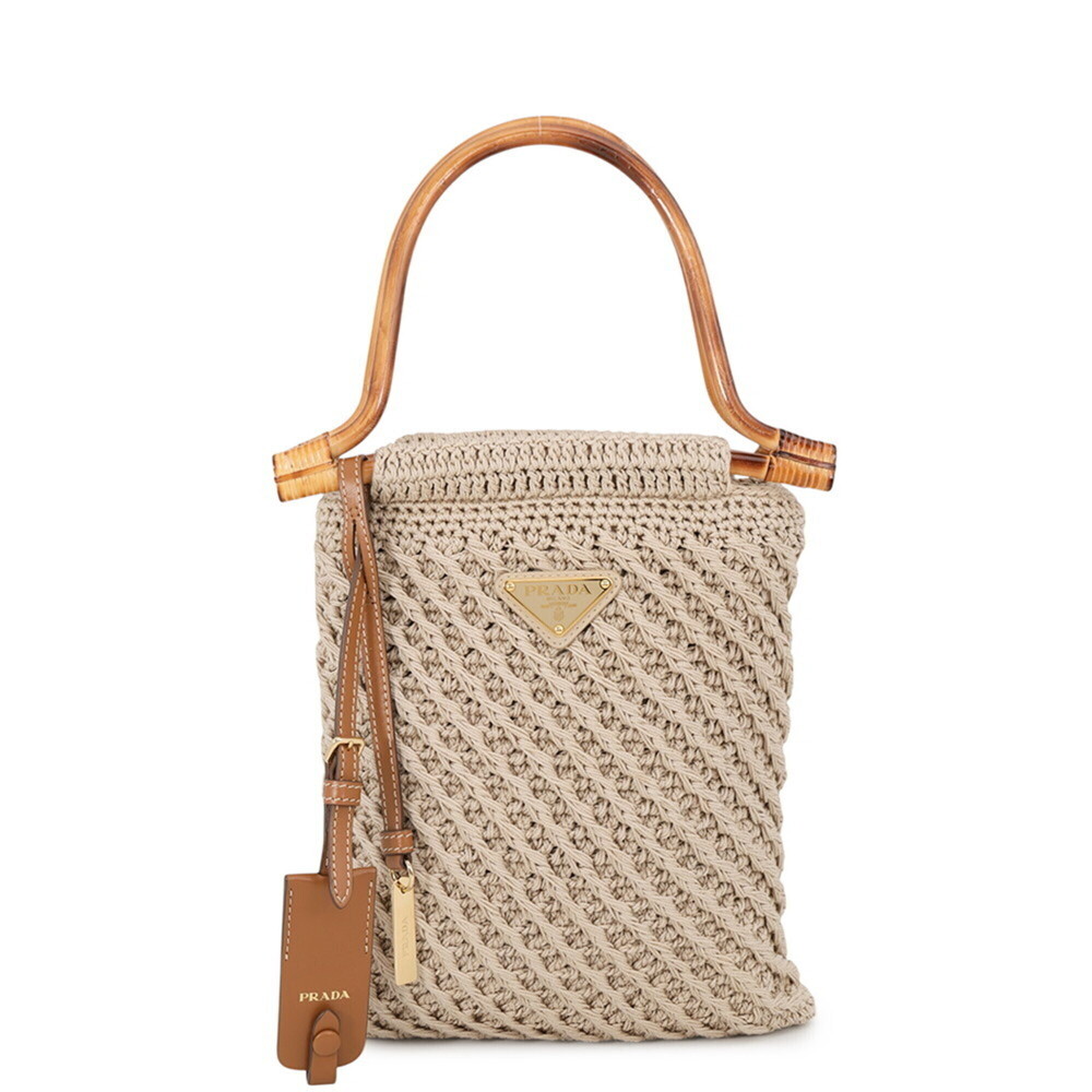 Prada handbag, crochet mini, fabric, 1BA461. (PRADA PRADA)